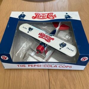 Pepsi-Cola Cops Diecast Biplane 1997 ARCH Collector Edition w/ Badge Pin Vintage